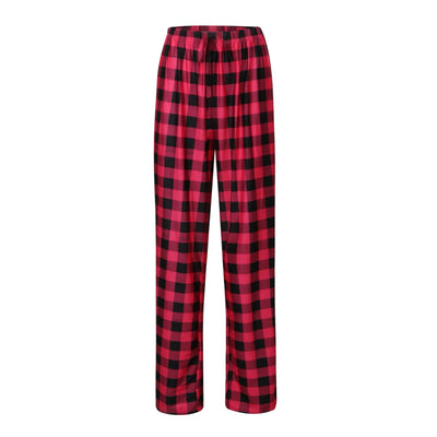 Women Pants Plaid Cotton Loose Ladies Pajama Pants Pyjama Trousers Men Sleep Bottoms Lounge Wear Sleep Lounge Pants Bottoms