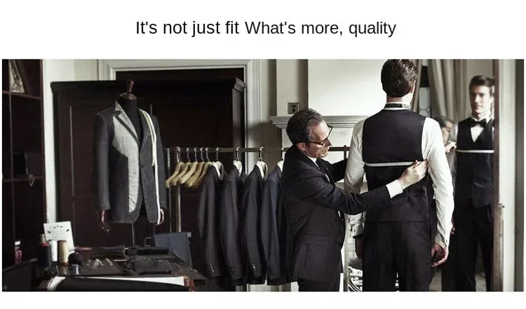 Men's Blazer Peak Lapel Two Buttons for Business Office Coat +vest+pants  tuxedos men suits wedding prom suits