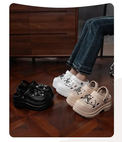 Clogs Clogs Women's Slippers Summer Home Sandals Non Slip Garden Shoes Fashion  Flat Shoes Orginal Outdoor Couples EVA Design