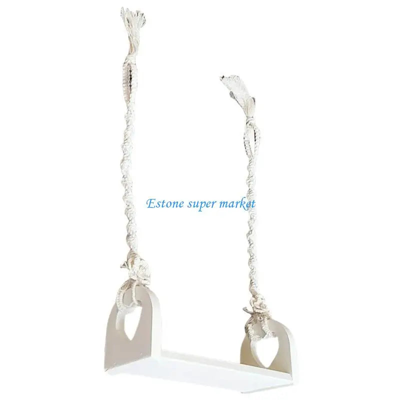 090B Newborns Photography Props Wooden Swing for Baby Photoshoots Decorative Photoshoots Trapeze Studio Furniture