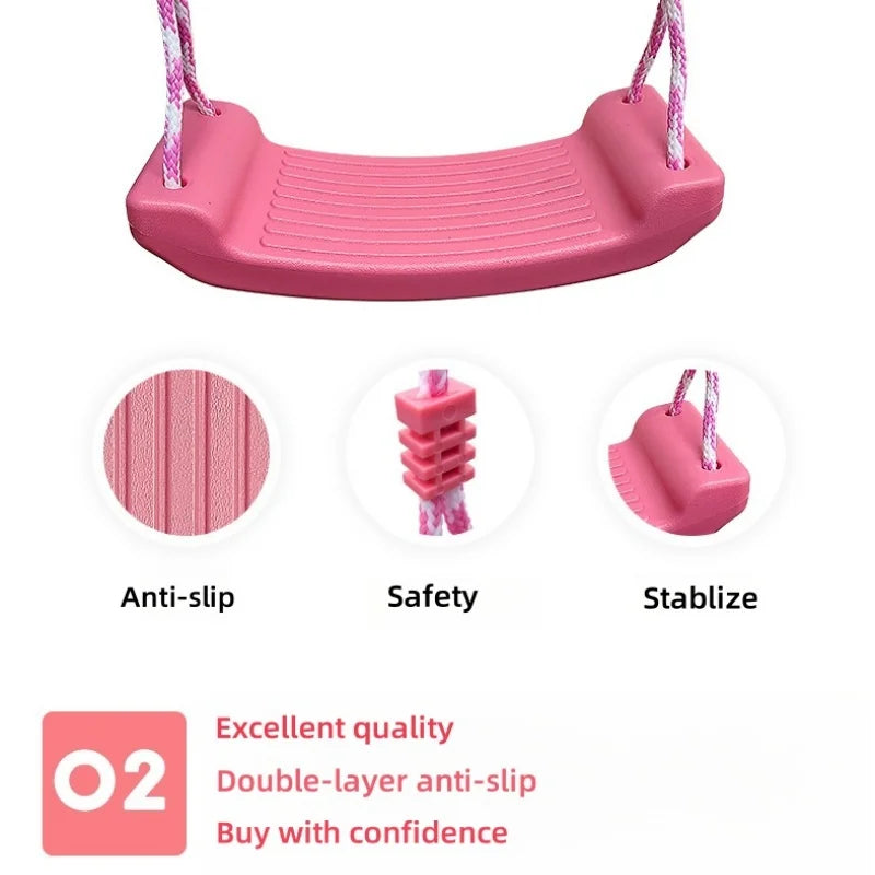 Baby swing, children's garden swing outdoor toys, adjustable height indoor and outdoor swing toys, children's outdoor games