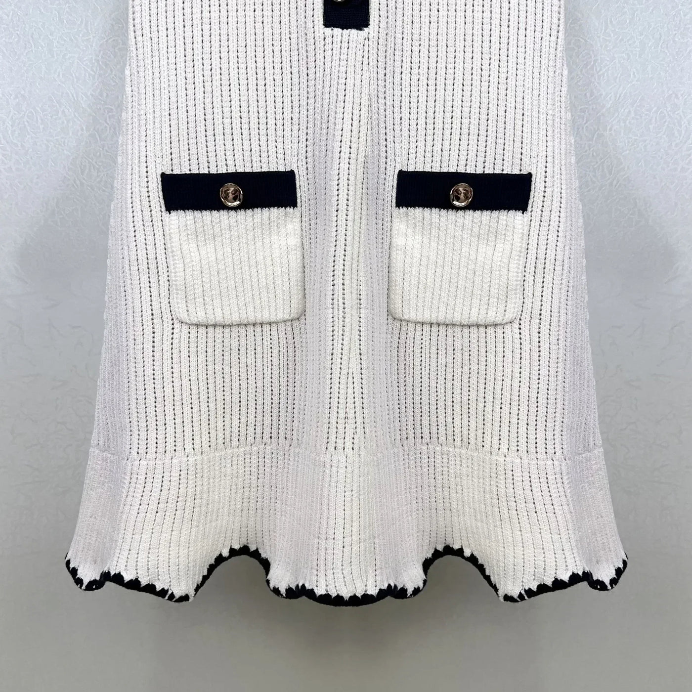 White Knitted Dress Women 2024 Summer New Style Elegant mini Dresses 5240114