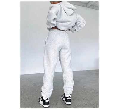Cotton Sweatpants Sets For Women 2 Pieces Outfit Autumn Loose Hoodies And Pants Sets Sports Suits Women Tracksuits Set Ladies