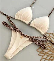 2025 New Bikini Sexy Tie Dye Split swimwear for woman Swimwear Women - Elanique