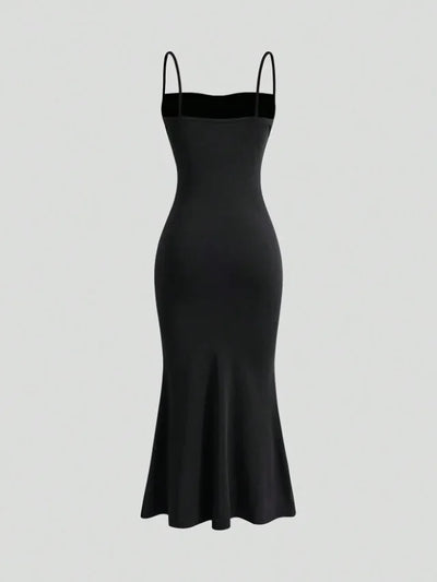 Women's Dress 2025 Spring Summer Elegant Party Fitting Slim Spaghetti Strap Mermaid Hem Maxi Fashion Lady Party Dresses Vestidos