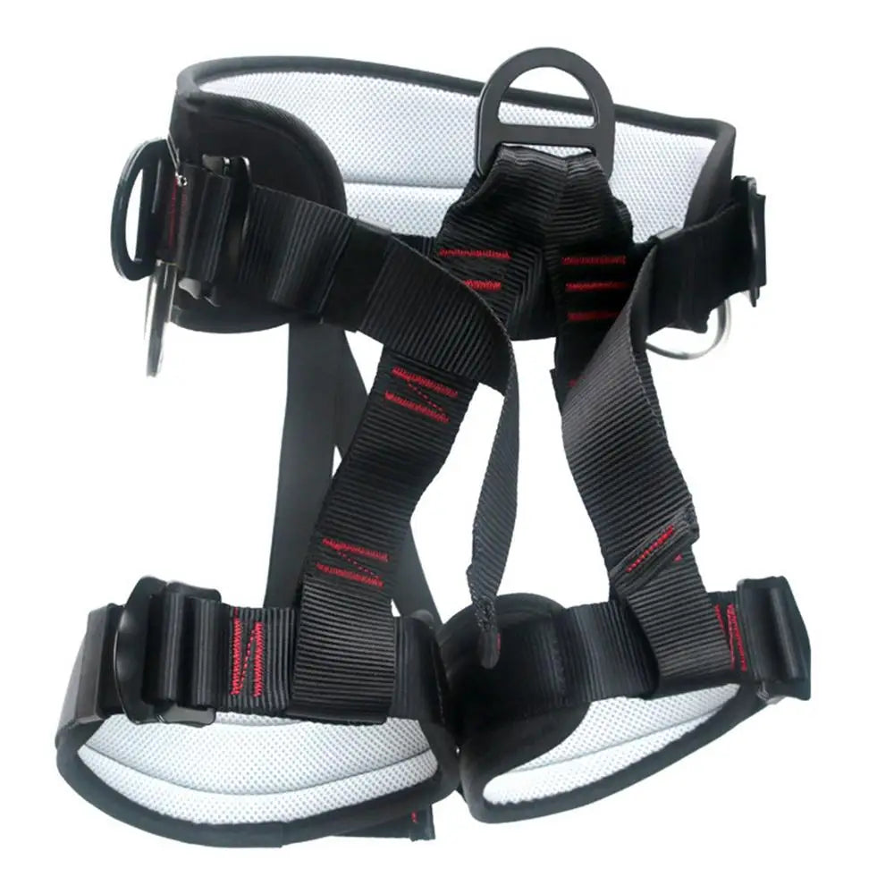Rock Climbing Harness Half Body Adjustable Outdoor Safety Harness Half Body Breathable Belt Strong Load-Bearing For Working At