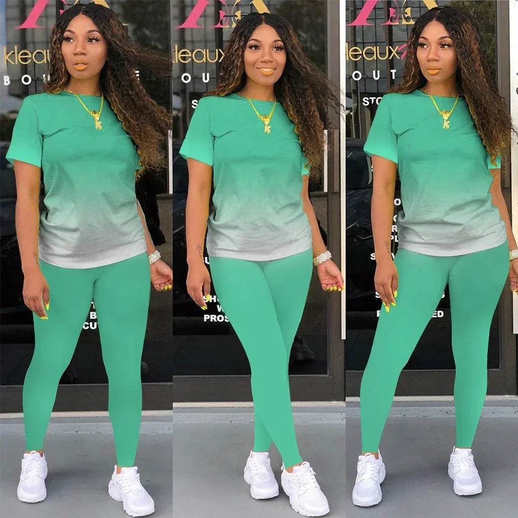 New Two Piece Set Women Tracksuits Sets Brand Printed Hoodie Pants Sweatshirt Set Sports Suit For Women Clothing