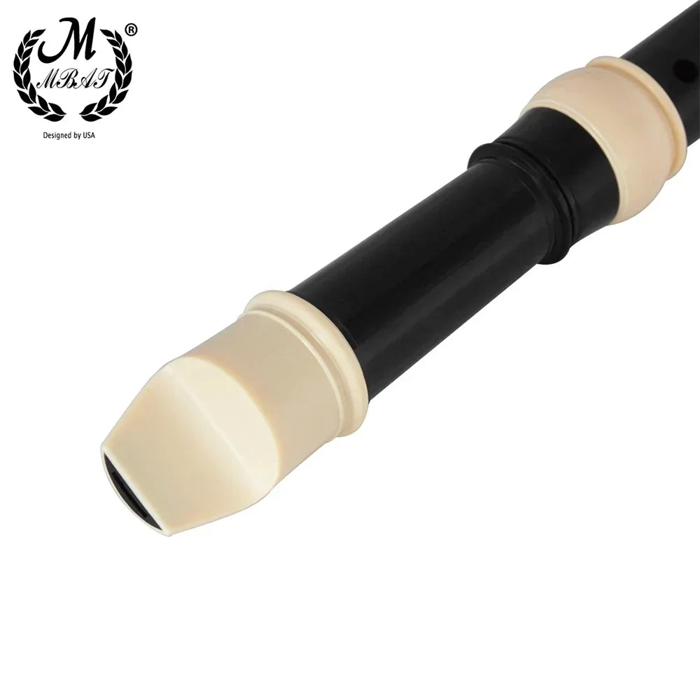 M MBAT ABS Flute Clarinet Recorder Soprano Long Flutes Baroque Recorder Fingering Musical Instrument Accessories Beginner Flute