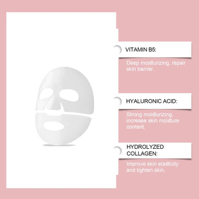 Collagen Face Mask Anti Aging Firming Moisturizing Refreshing Shrink Pore Brightening Overnight Mask Hyaluronic Acid Facial Mask