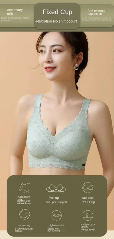 Full Coverage Bra For Plus Size Women With No Underwire Thin Cup Design To Show Cchest Small Help Lift And Prevent Sagging