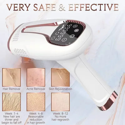 Professional Women Laser Hair Removal IPL Epilator Female Pulsed Light Electric Depilatory Device For Facial Body Bikini