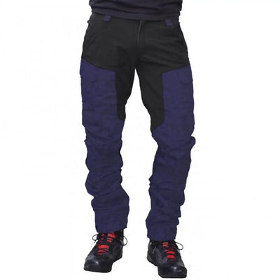 Windproof Cargo Pants Men Summer Long Work Trousers Male Outdoor Color Block Multi Pockets Sports Camping Fishing Pant