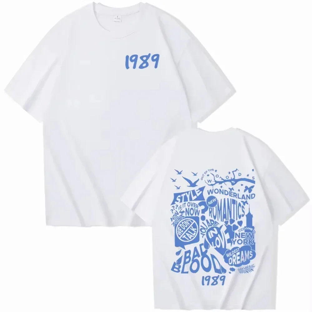 Women's Wear Taylor 1989 Shirt Midnights Shirt Gift for Fans Taylor Music Album Swiftie T-Shirts O-Neck Men's Short Sleeve Tops
