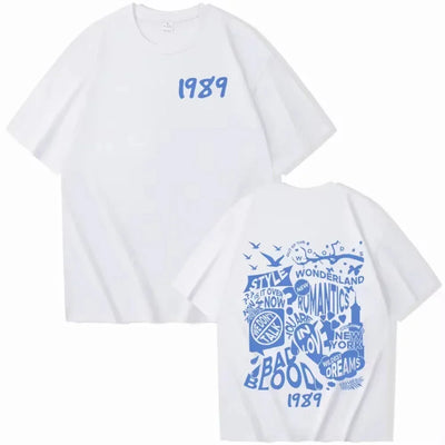 Women's Wear Taylor 1989 Shirt Midnights Shirt Gift for Fans Taylor Music Album Swiftie T-Shirts O-Neck Men's Short Sleeve Tops