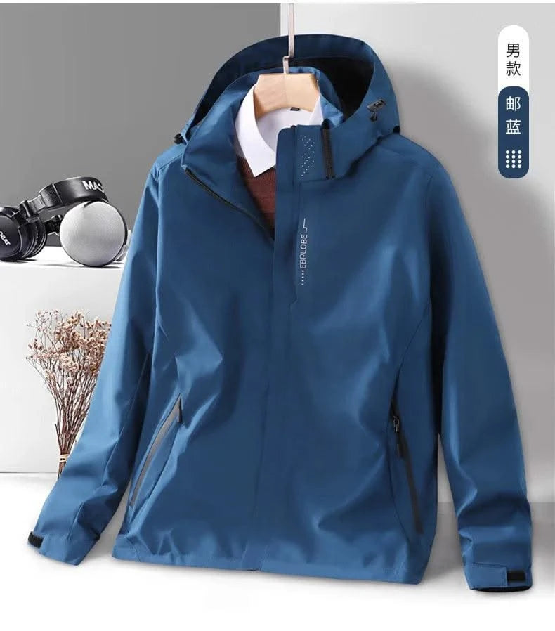 Waterproof Windbreaker Jackets For Women Men Camping Climbing Outdoor Hiking Coats Spring Autumn Unisex Outerwear