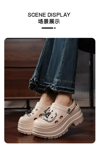 Clogs Clogs Women's Slippers Summer Home Sandals Non Slip Garden Shoes Fashion  Flat Shoes Orginal Outdoor Couples EVA Design