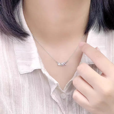 Sanrios Luxury Necklaces Anime Hellokitty Cinnamoroll Clavicle Chain Necklace for Women Jewelry Wedding Party Birthday Girl Gift