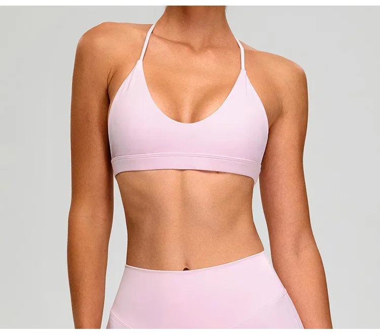 Sports Bra for Women Fitness Top Push Up Sport Bra Backless Yoga Underwear Sport Tops Running Vest Breathable Workout Gym Wear