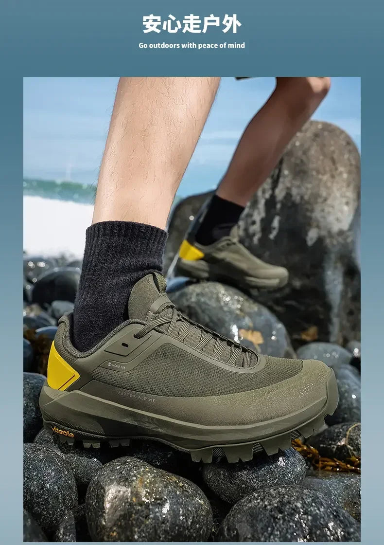 2025 High-quality outdoor climbing shoes Men's Lightweight breathable skidproof shock absorption all-terrain off-road sneakers
