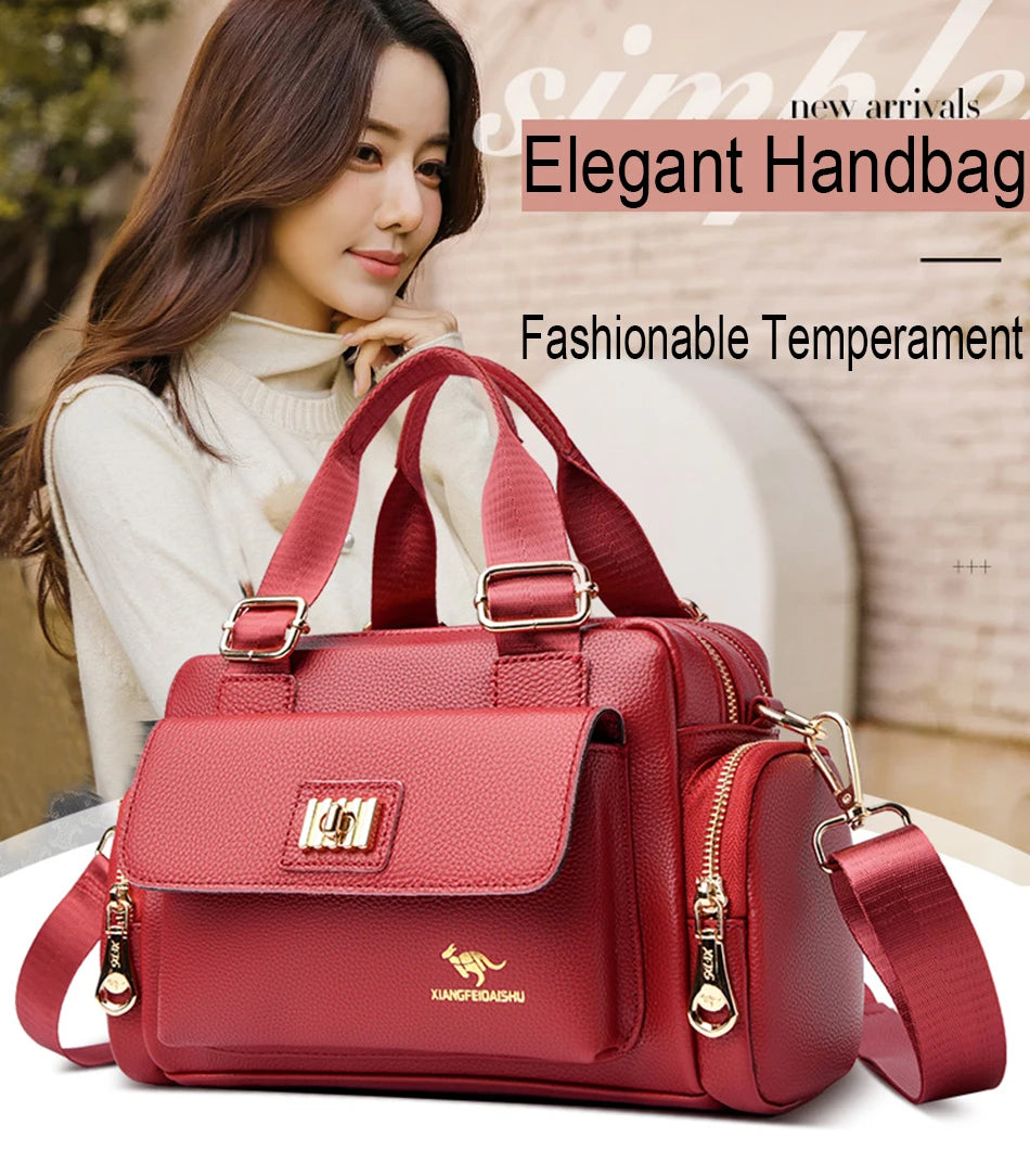 New Summer Fashion Women Designer Bag Leather Handbags PU Shoulder Bag Crossbody Shopping Bags For Women Luxury Lady Purse Sac