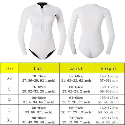 Women 2mm Bikini Diving Wetsuit Long Sleeve Scuba Dive Snorkeling Clothes Surfing Kayak Suit Black Pink Neoprene Swimwear