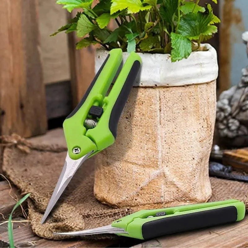 1 Set, Garden Scissors, Garden Pruning Shears, Non-slip Labor-saving Flower Branch Branch Shears, Fruit And Vegetable Shears, Fr - Elanique