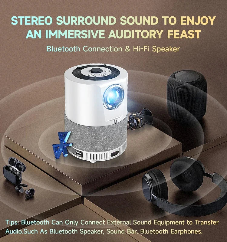 Projector2024 New Products Portable Projector Mini Android Lcd 4K Smart Tvs HD 4K 1080P Home Theater Projector