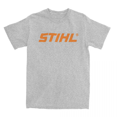 Men Electric Tool T-Shirts Stihls Logo Cotton Top Tees Summer Funny Short-Sleeve T Shirt O Neck Leisure Casual Tshirt Big Size