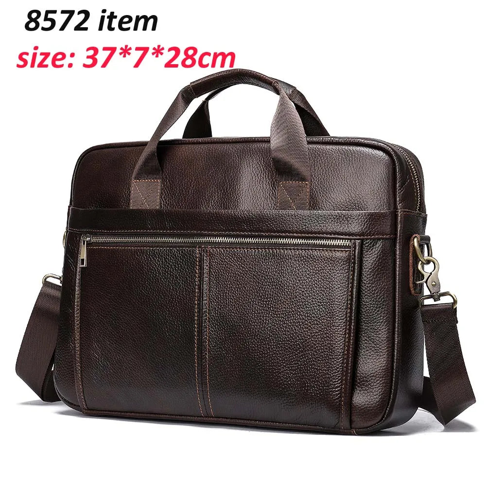 WESTAL Men's Briefcases Men's Bags Genuine Leather Lawyer/Office Bag Laptop Bag Men's Leather Briefcases Bag for Documents