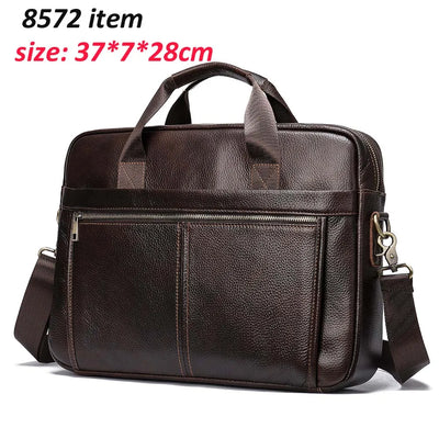 WESTAL Men's Briefcases Men's Bags Genuine Leather Lawyer/Office Bag Laptop Bag Men's Leather Briefcases Bag for Documents