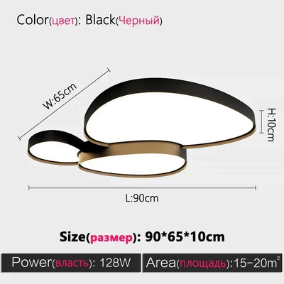 Modern LED Ceiling Lamp Simple Luxury Lighting for Living Room Bedroom Kitchen Cabinets Balcony Home Decor