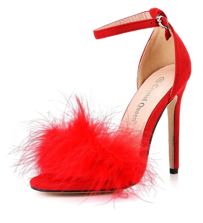 XIHAHA Fashion Sandals Women's Shoes Summer High Heels Stiletto Elegant Party Sexy Designer Woman Fish Mouth Sandals Dance Shoes