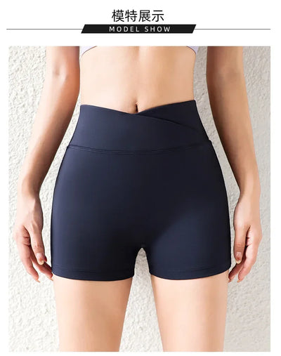 High Waist Butt Lifting Black Biker Shorts for Women - Ideal for Workout & Fitness