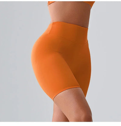 Women Sports Biker Shorts Women High Waist Yoga Shorts Cycling Shorts Push Up Fitness Leggings Tummy Control Yoga Slim Shorts