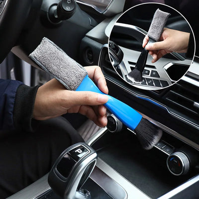Car Cleaning Tools Air Conditioning Air Outlet Cleaning Dust Removal Soft Brush Multifunctional Auto Detailing Interior Tool