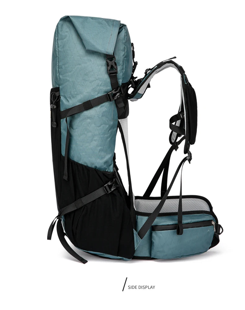 30L Hiking Backpack Daily Travel Wear-Resistant Waterproof Professional Climbing Large Capacity Roll-Up Shoulder Bag 2025 New