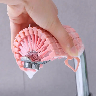 Flexible Cleaning Brush Home Kitchen Stove Cleaning Brush Bathtub Tile Scrubbing Clothes Brush Home Tool Bendable Cleaning Brush