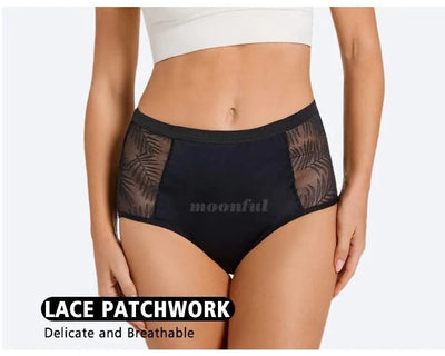 Women Period Underwear Leak Proof Panties for Menstruation Breathable Mesh Menstrual Panties High Waist Absorbent Period Panties