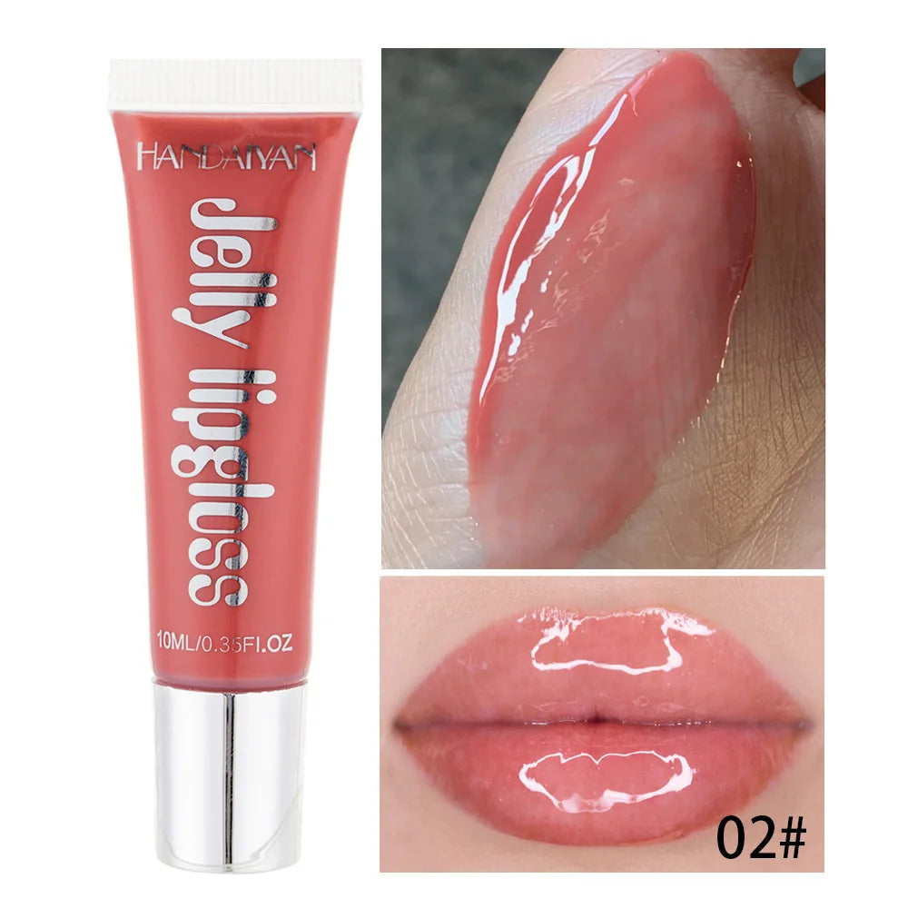 Candy Shades Moisturizing Lip Gloss Lip Oil Makeup Shinny Nutritious Liquid Lip Glosses Cherry Jelly Oil Clear Lipgloss