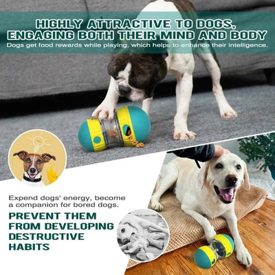 Pet Dog Treat Dispenser Toy For Small Medium Large Dogs Interactive Leaking Food Toy Adjustable Slow Feeder Training Beagle Cat