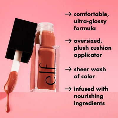 Original Genuine Elf Glow Reviver New Lip Oil Lip Gloss Lipstick Moisturizing Nourishing Fade Liplines Makeup Cosmetics Beauty