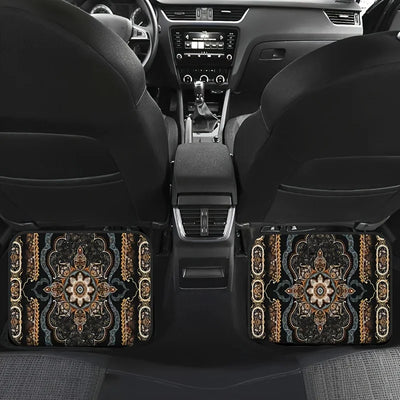 2/4pcs Car Anti Slip Mats,Car Carpets, Bohemian Style Printed Car Floor Mats, Suitable for The Front and Rear Seats of Most Cars