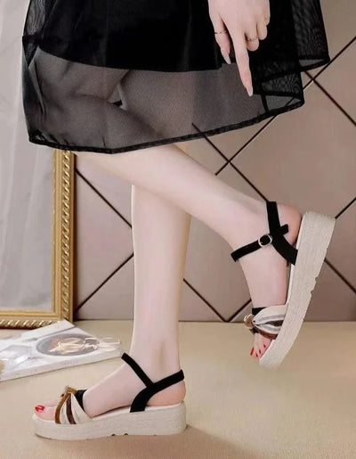 Woman Shoes Open Toe Platform Sandals for Women 2025 Luxury Summer Offers Sandal Anti Slip Hot Comfort Low Price Footwear Sales