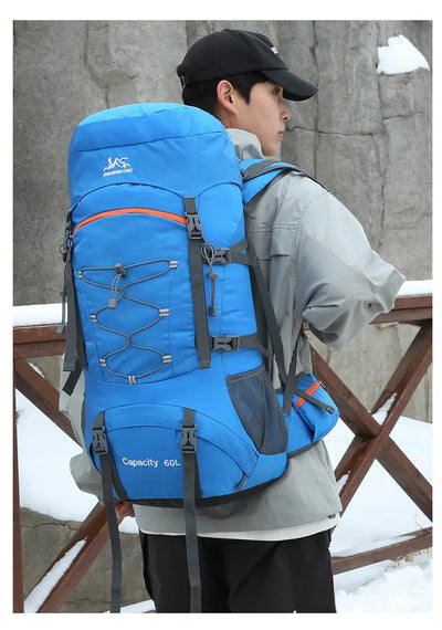 Hiking Backpack Camping Bag Mountain Climbing with Waterproof Rain Cover Daypack for Men Women Outdoor Travel Rucksack Fishing