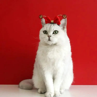 Cat Accessories Party Cat Headdress Wear Puppy Hairband Dog Dress Up Hat Pet Hair Accessories Bow Tie Dog Bowknot Pet Hair Hoop