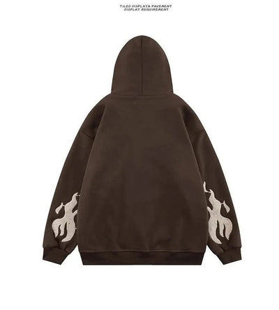 Hooded Sweatshirt Men's Women's Cross Embroidery Couple Trend Street Loose Hoodies for Men Clothing Youth Autumn Spring
