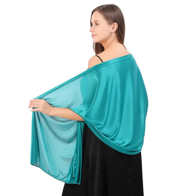 Elegant Silky Evening Dresses Shawls for Women Wedding Party Shawl Bride Bridesmaid Boleros Shrugs Banquet Capes Wraps