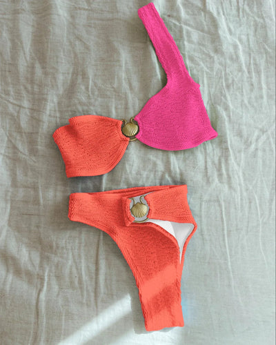 Pleasted Bikinis Colaless Swimsuit Triangle Bikini Set Women Swimwear Halter Bathing Suits Bandage Beachwear Brazilian