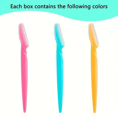 30 Pcs Eyebrow Razor For Women, Multipurpose Exfoliating Dermaplaning Tools And Facial Razor With Precision Cover,Safety Beauty