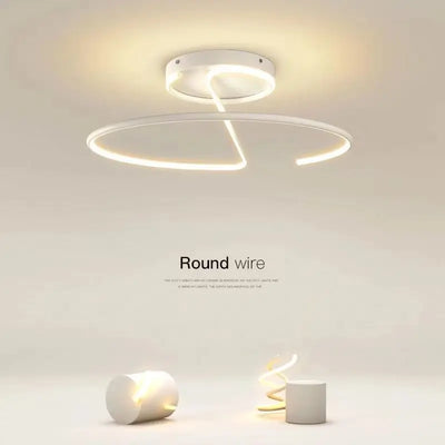 Living Room Lamp LED Chandeliers Indoor Lighting Light Fixture Kitchen Lustre Lamps White Chrome Lamp Fixture Home